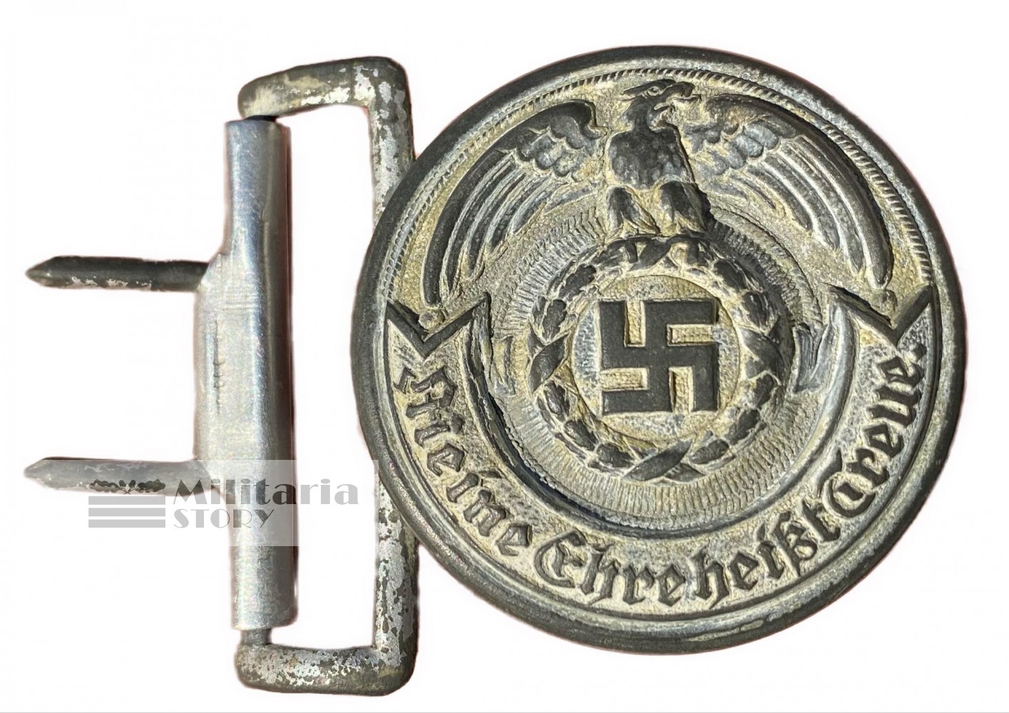 Waffen SS Officer buckle with belt  - Waffen SS Officer buckle with belt : pre-war German Equipment