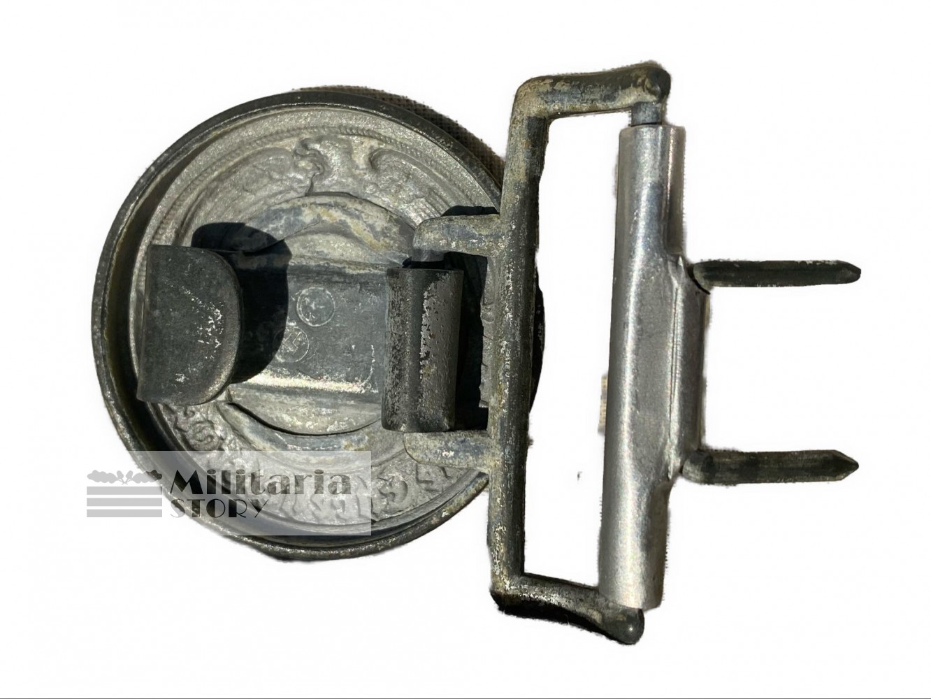 Waffen SS Officer buckle with belt  - Waffen SS Officer buckle with belt : pre-war German Equipment