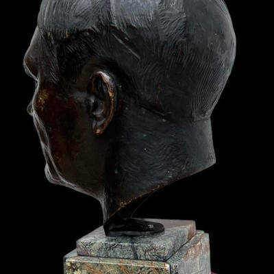 2X Life Size G. Schliepstein’s Adolf Hitler bronze bust