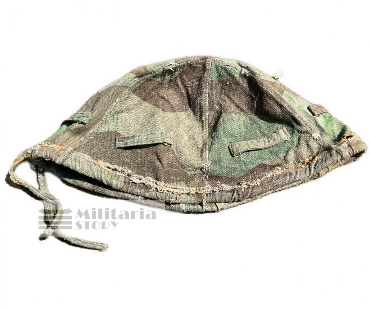 Heer Splinter camo helmet cover - Heer Splinter camo helmet cover: Vintage German Headgear