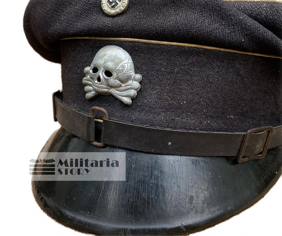 Pre-RZM Allgemeine SS visor cap - Pre-RZM Allgemeine SS visor cap: WW2 German Headgear