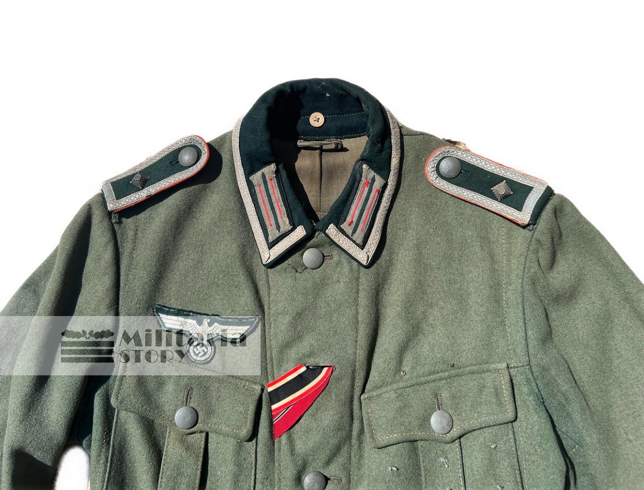 HEER ARTILLERY M36 FIELD TUNIC WACHTMEISTER - HEER ARTILLERY M36 FIELD TUNIC WACHTMEISTER: Vintage German Uniforms