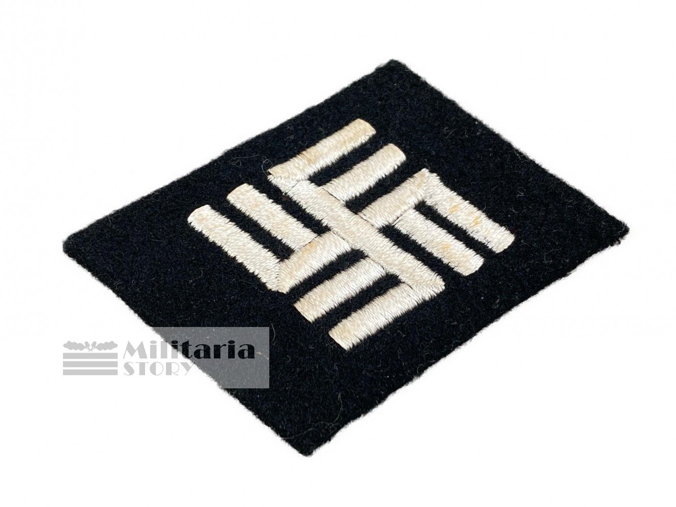 Waffen SS Dachau Temporary Guard collar tab - Waffen SS Dachau Temporary Guard collar tab: Vintage German Insignia