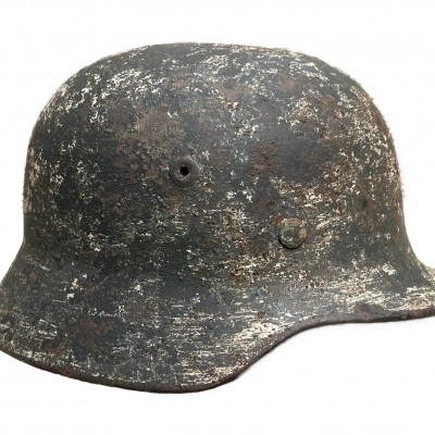 M40 Heer Winter Camo Helmet Stalingrad