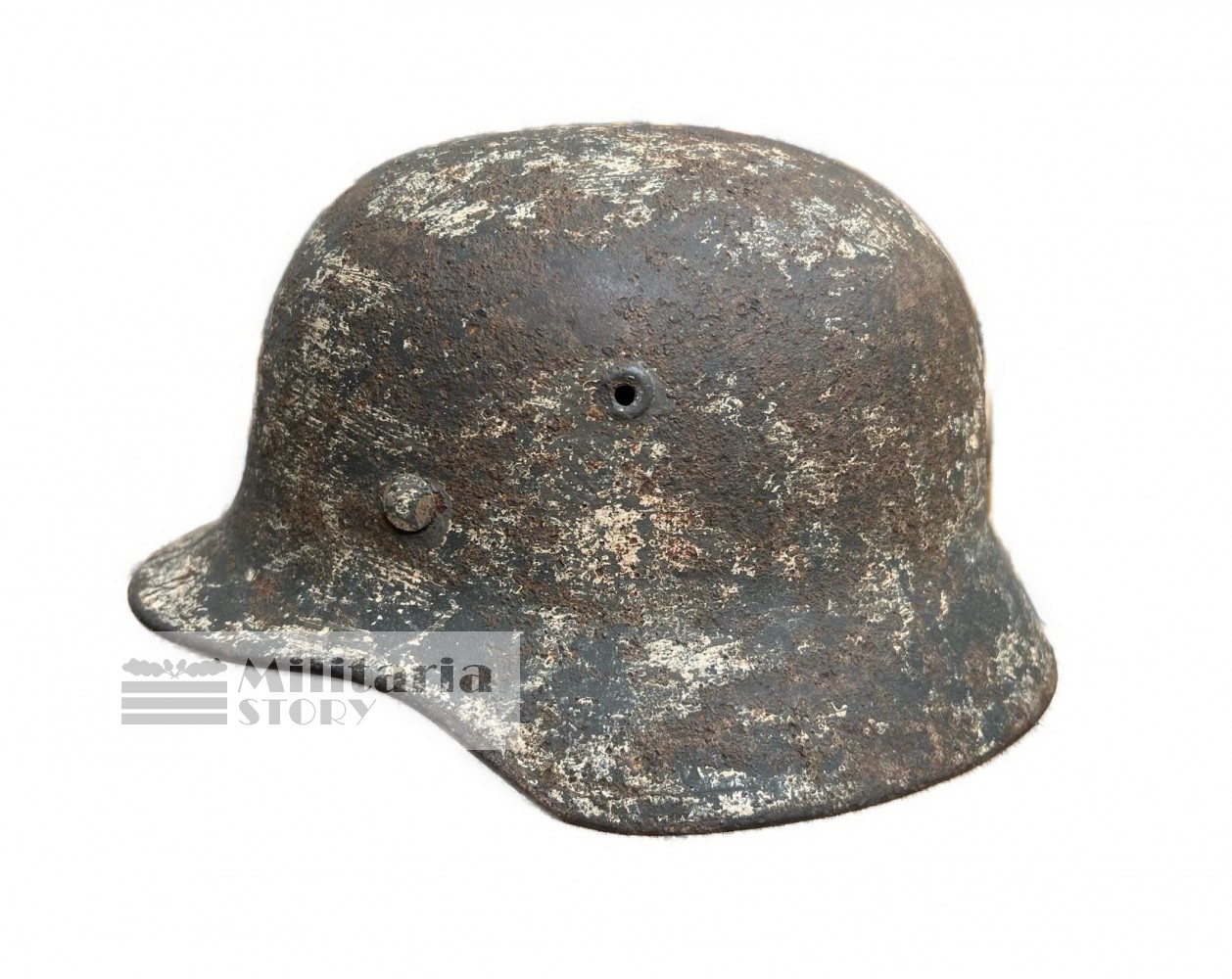 M40 Heer Winter Camo Helmet Stalingrad - M40 Heer Winter Camo Helmet Stalingrad: WW2 German Headgear