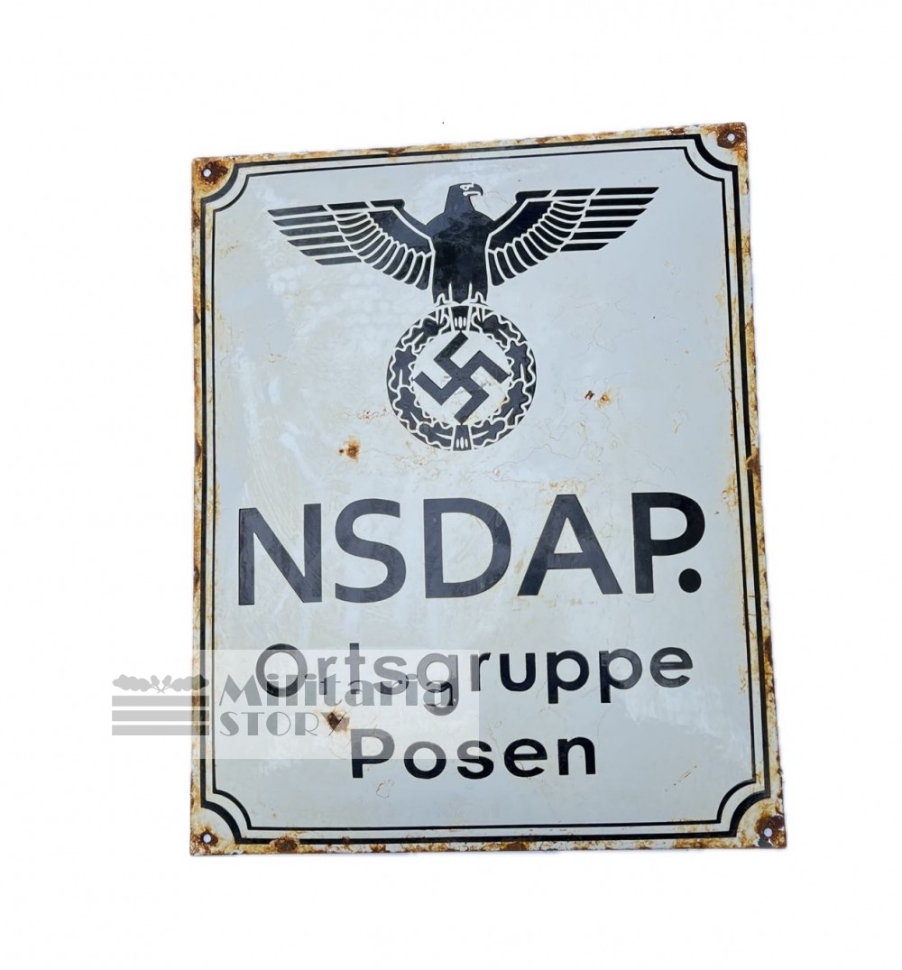  NSDAP Emailleschild Enameled Sign