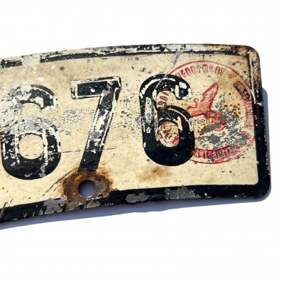 German WWII  Motorcycle License Plate Set