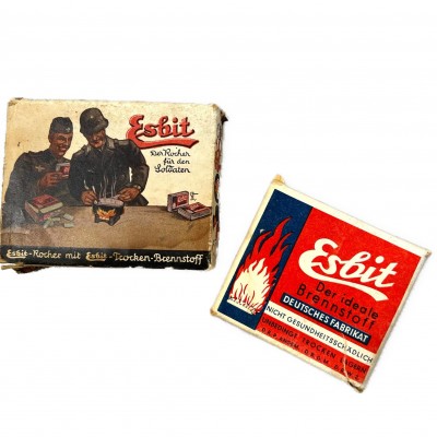 Wehrmacht Esbit Cooker and Fuel Blok in original Box - pre-war German Equipment