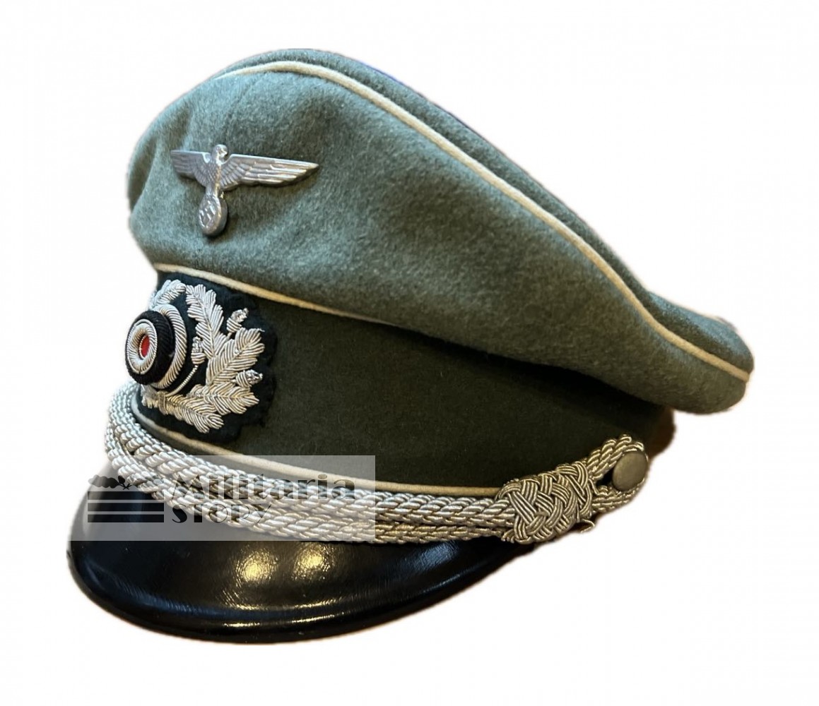 Heer officer infantry visor cap - Heer officer infantry visor cap: German Headgear