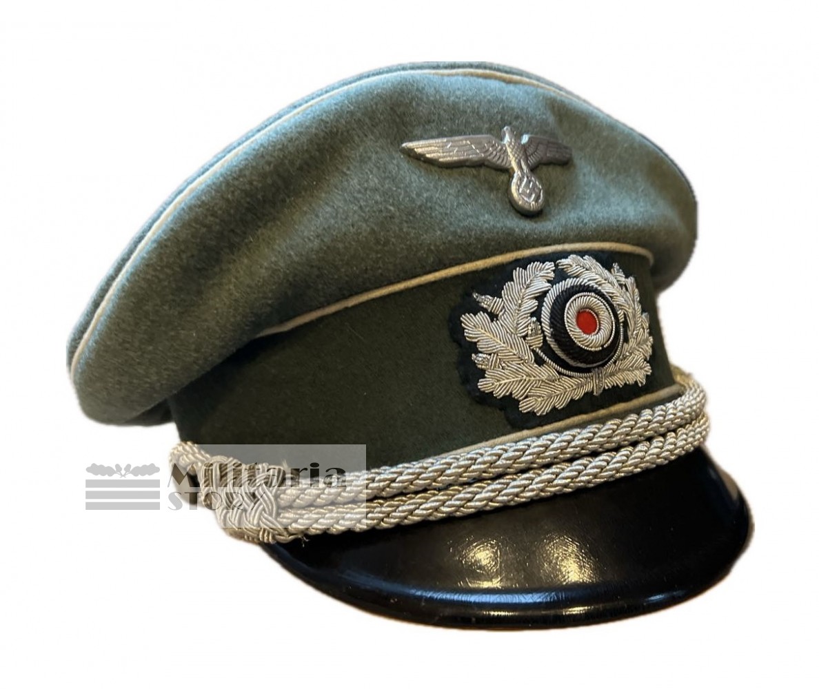 Heer officer infantry visor cap - Heer officer infantry visor cap: WW2 German Headgear