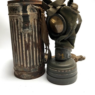 Winter camo set Helmet and Gas mask