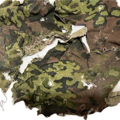 pieces of material Waffen ss camo spring parka