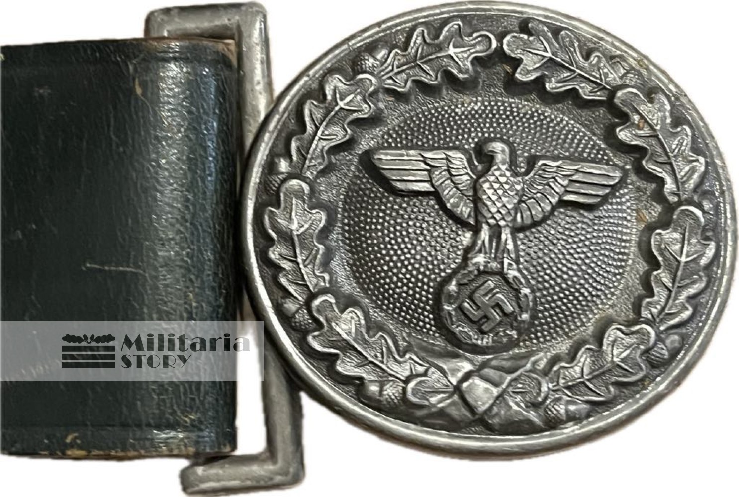 III Reich forestry The belt and the buckle (dark green) - III Reich forestry The belt and the buckle (dark green): WW2 German Equipment