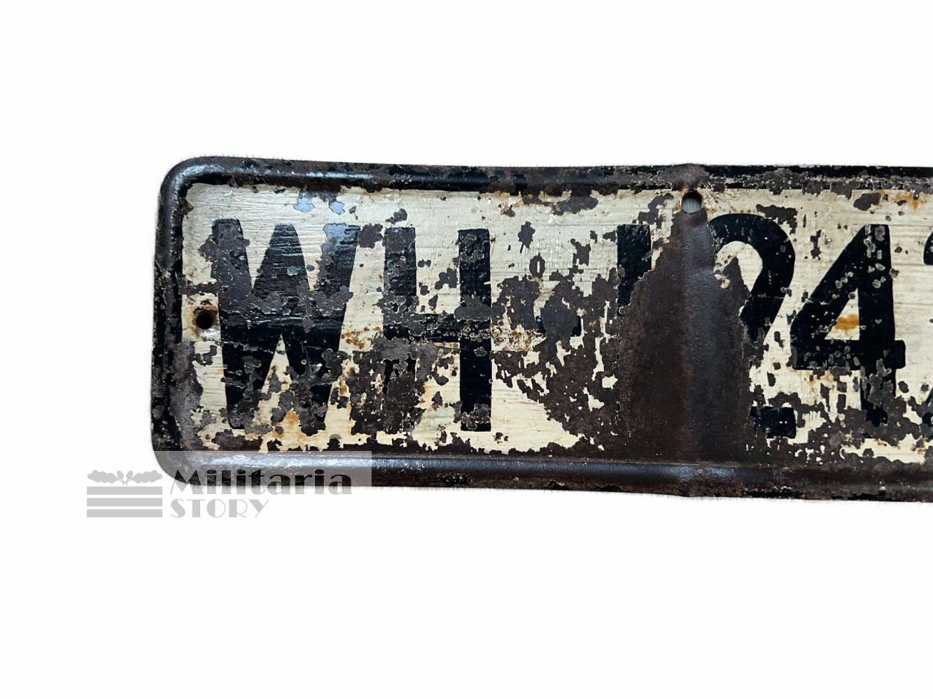 Heer small vehicle license plate - Heer small vehicle license plate: Vintage German Equipment