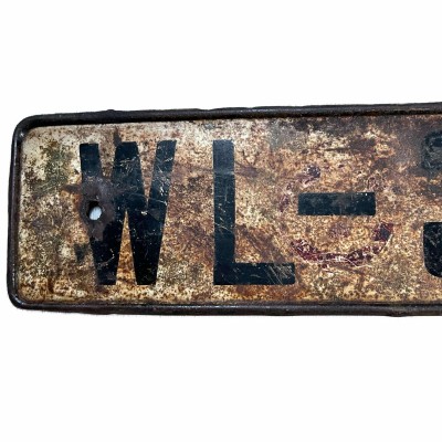 Luftwaffe License plate from truck