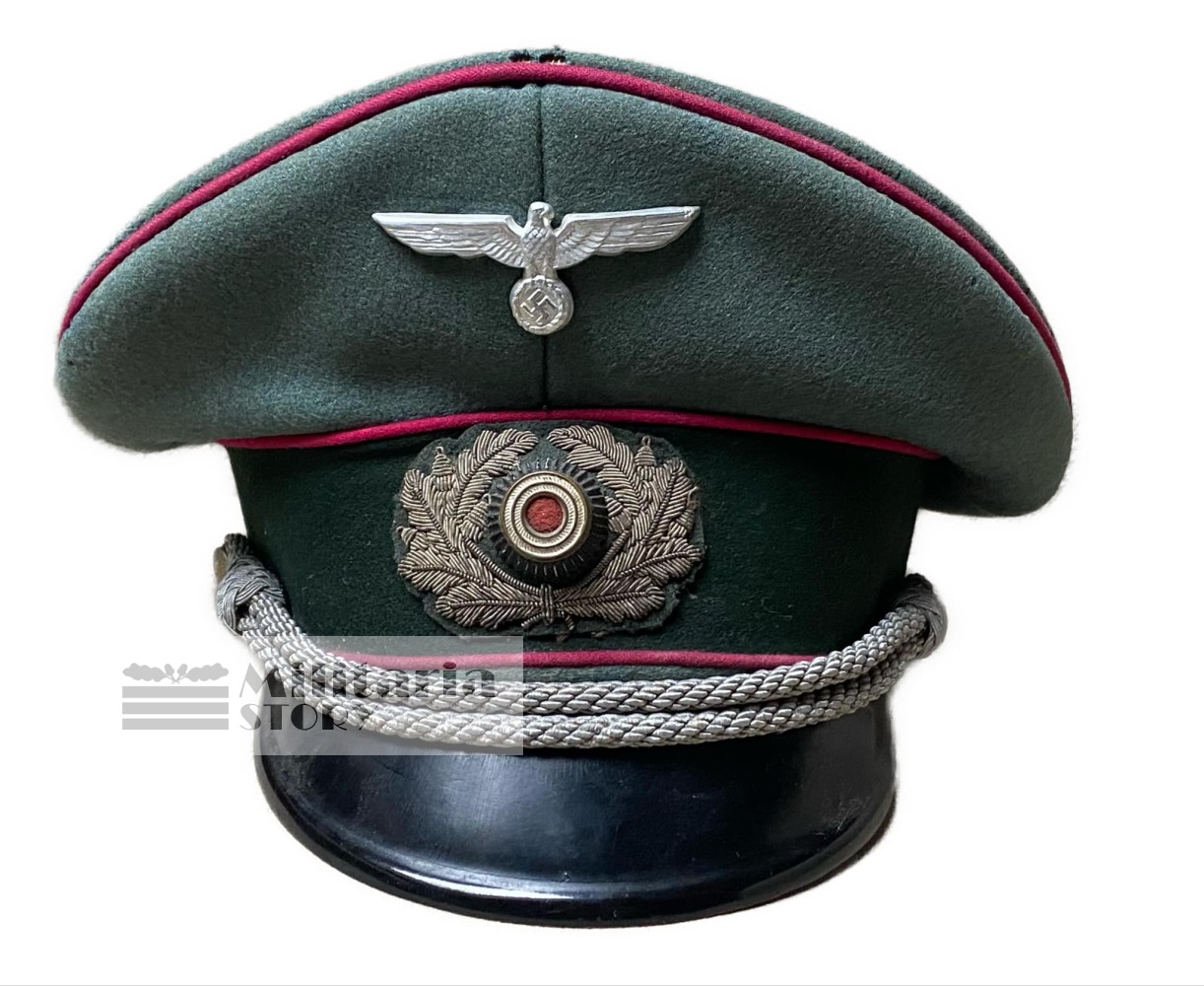 Heer Generalstab Officer visor cap - Heer Generalstab Officer visor cap: Vintage German Equipment