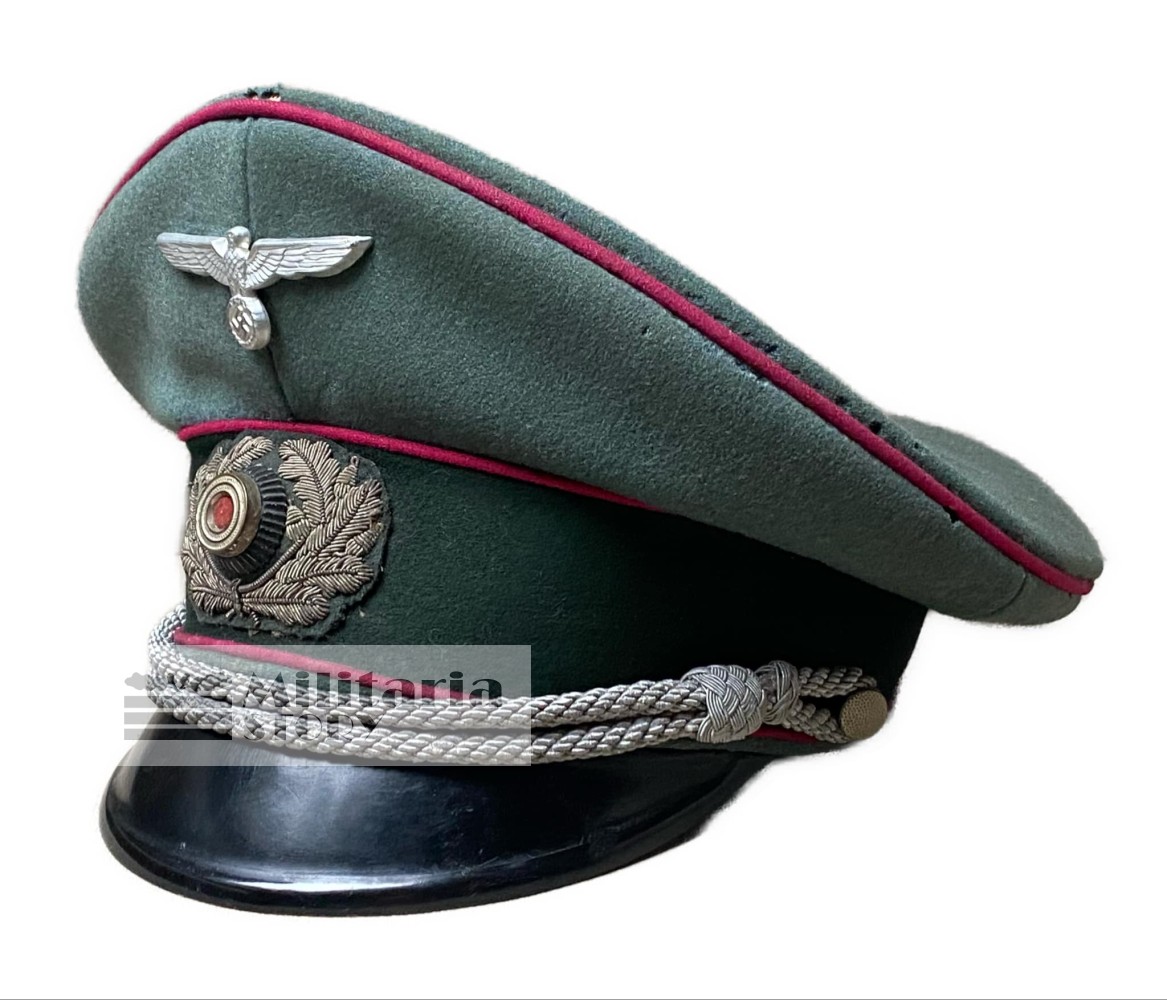 Heer Generalstab Officer visor cap - Heer Generalstab Officer visor cap: Vintage German Equipment