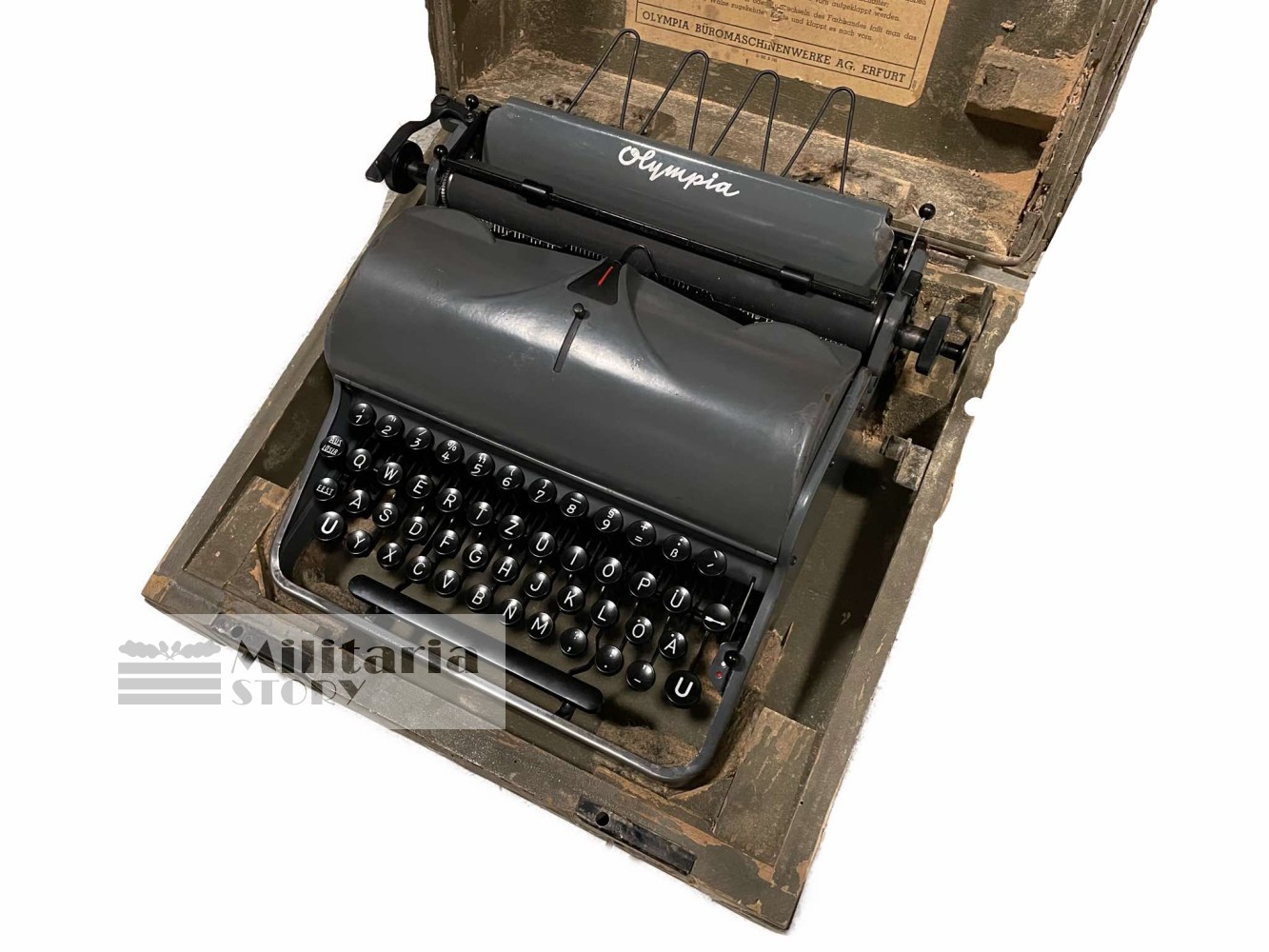 Waffen-SS typewriter by Olympia - Waffen-SS typewriter by Olympia: Third Reich Equipment