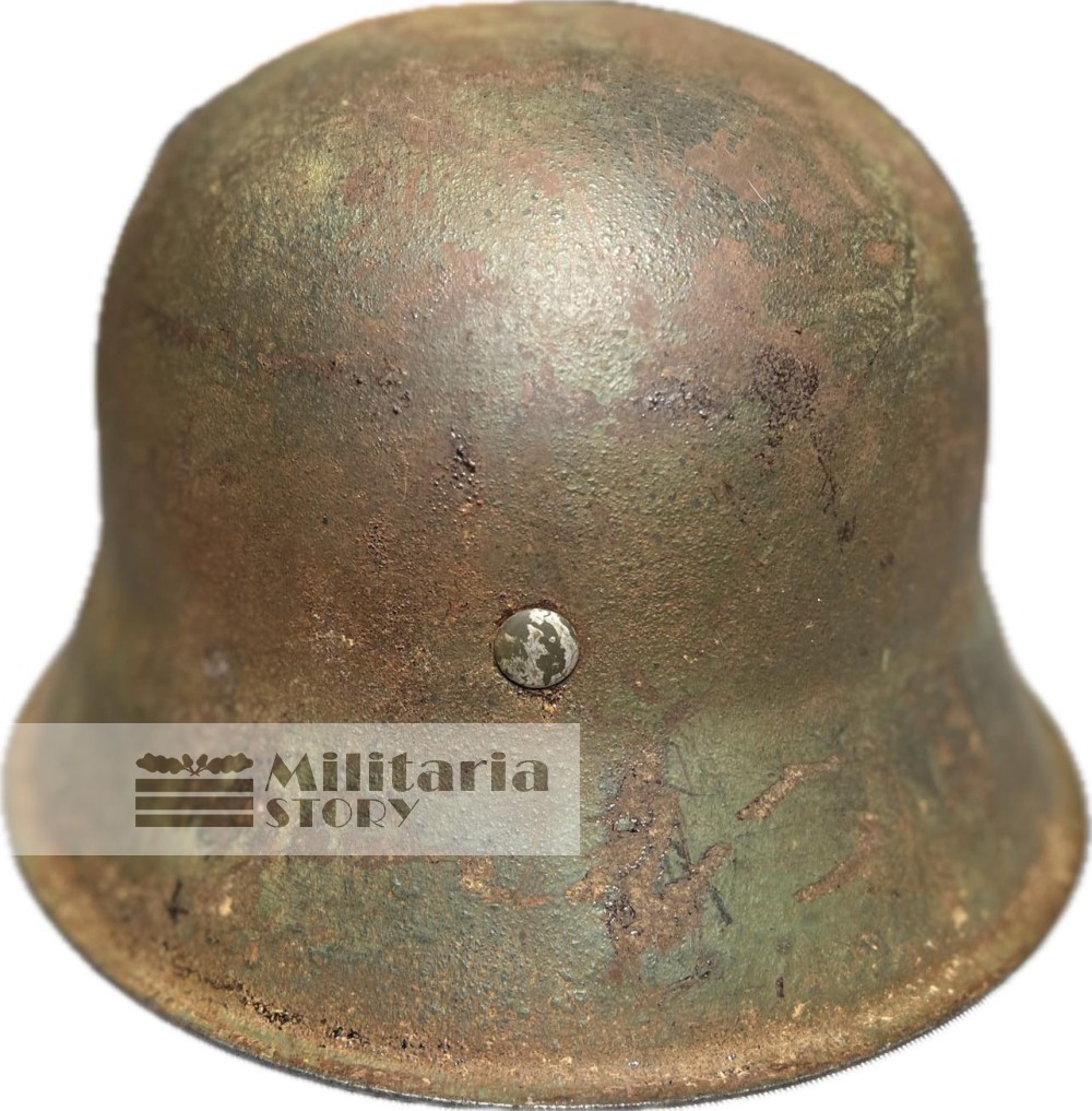 M42 Waffen SS Camo helmet - M42 Waffen SS Camo helmet: WW2 German Headgear