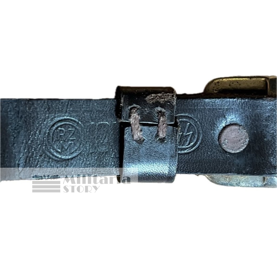 SS officer leather shoulder cross straps