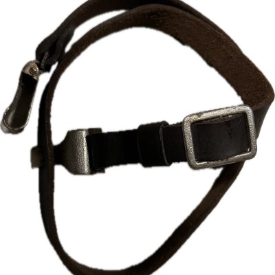 SS officer leather shoulder cross straps