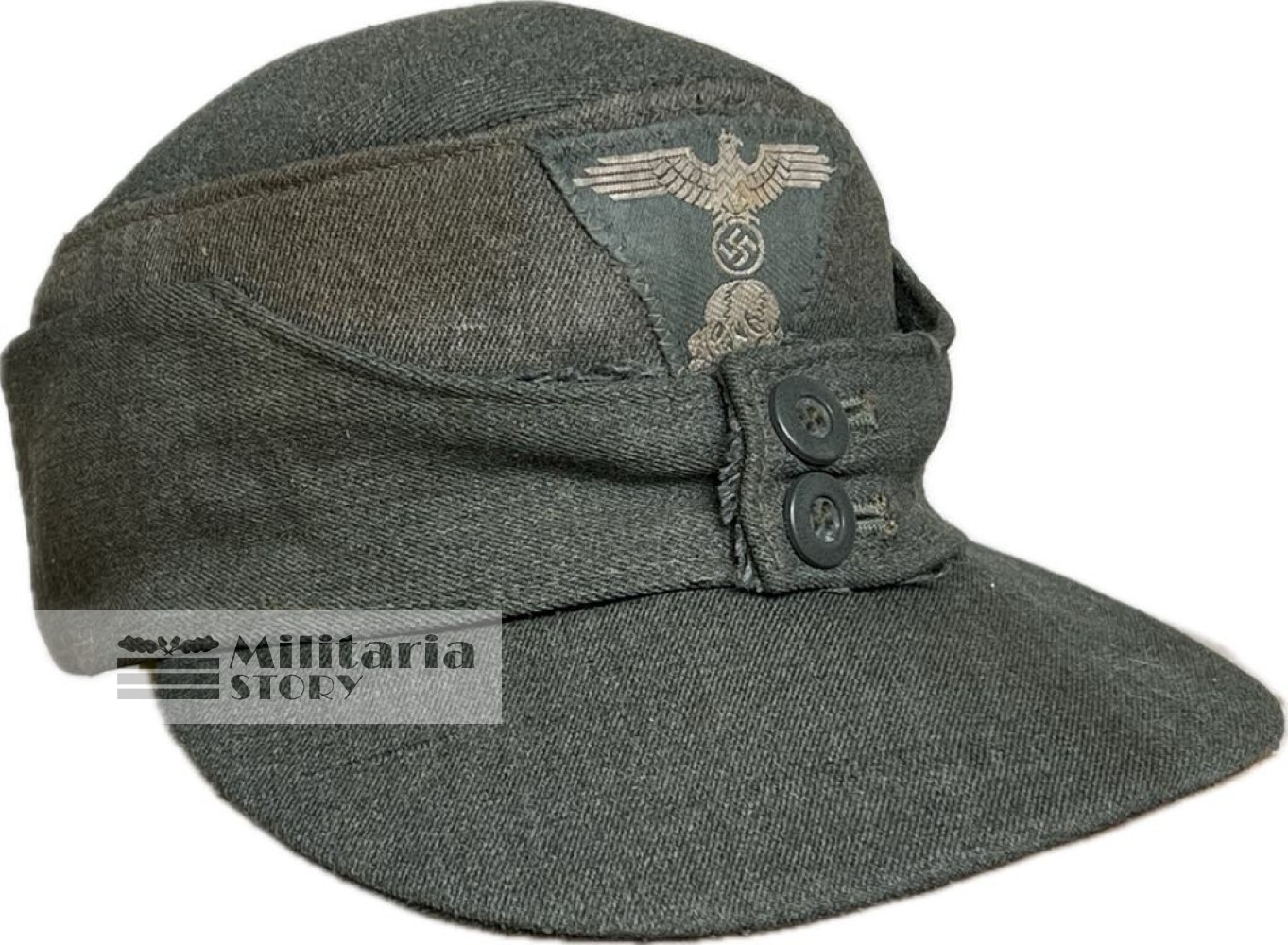 Waffen SS M43 Field cap - Waffen SS M43 Field cap: Vintage German Headgear