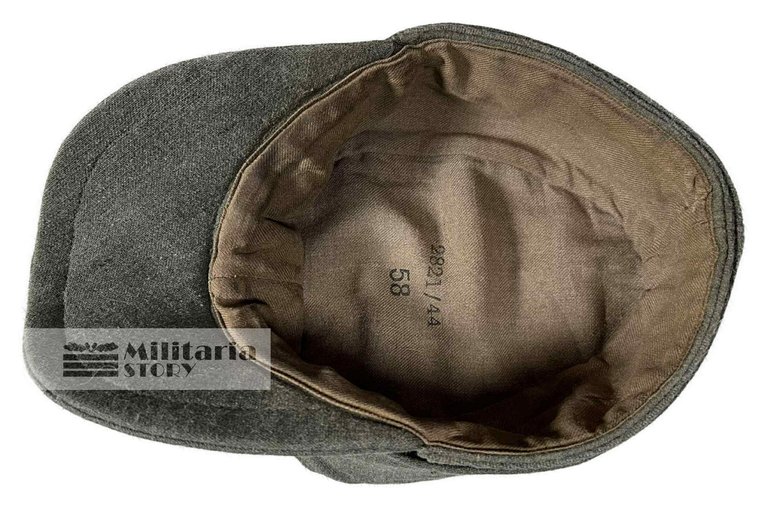 Waffen SS one butto field cap - Waffen SS one butto field cap: Third Reich Headgear
