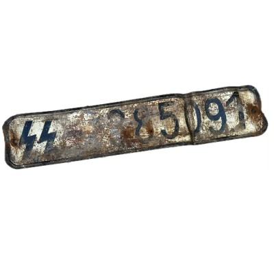 Waffen SS vehicle license plate