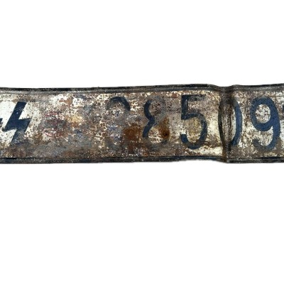 Waffen SS vehicle license plate