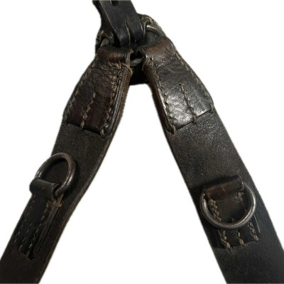 WWII German leather Y straps