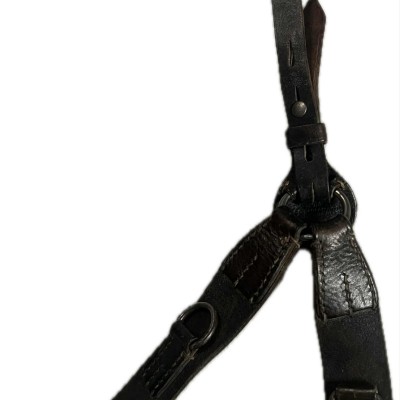 WWII German leather Y straps