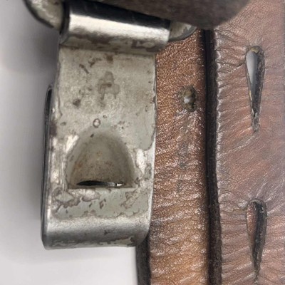 WWII German leather Y straps