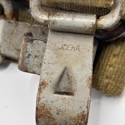 WWII German Tropical Y straps