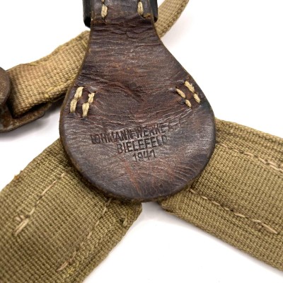 WWII German Tropical Y straps