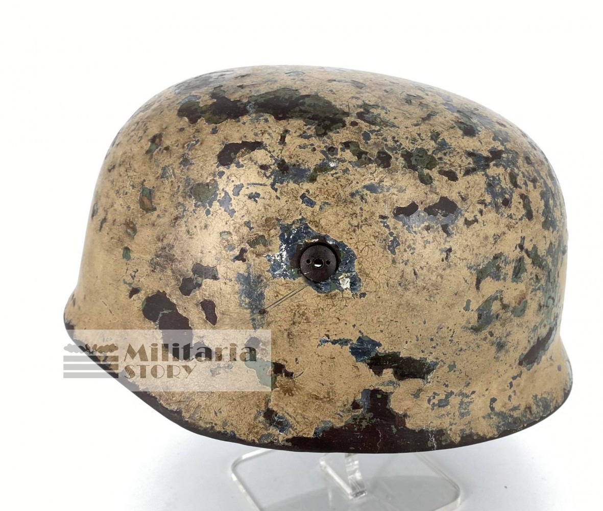 M37/M38 DAK Camo Paratrooper Helmet Shell - M37/M38 DAK Camo Paratrooper Helmet Shell: Third Reich Headgear