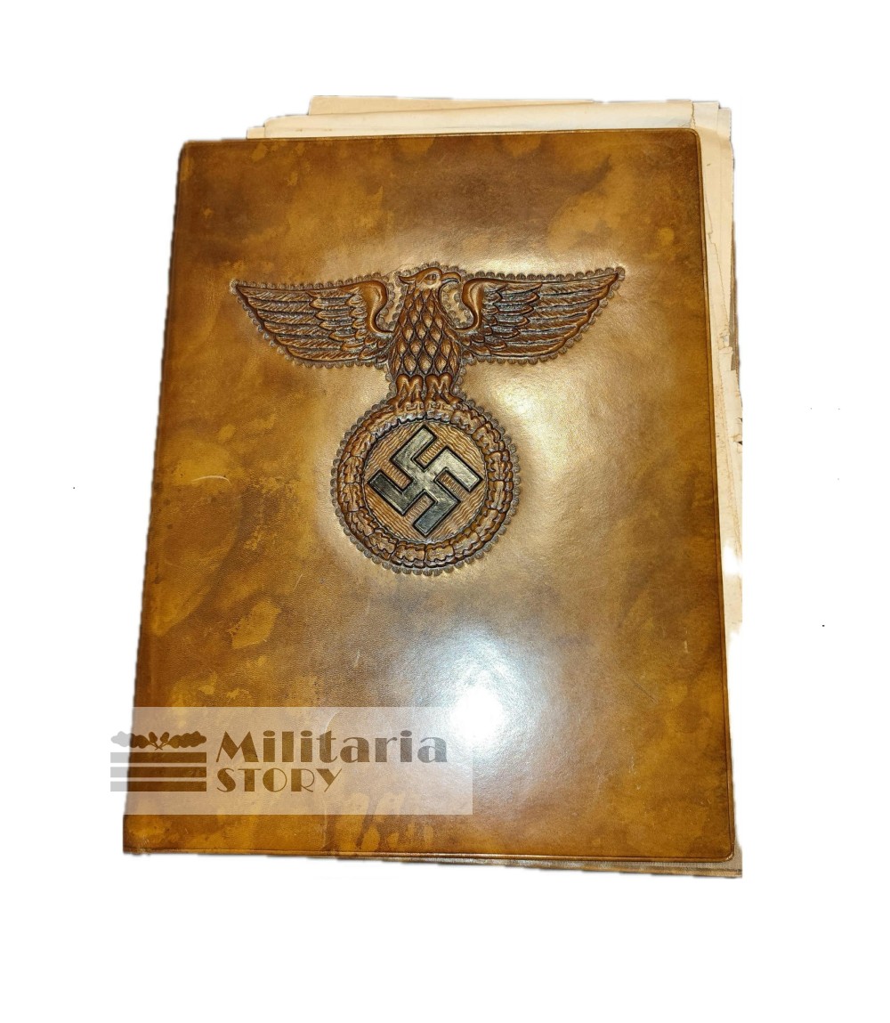 Third Reich German Lap Desk-Blotter With National Eagle