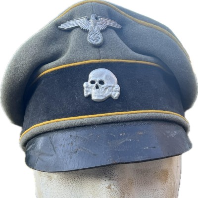 Waffen SS Calvary alter alt (Cruher)cap RARE!