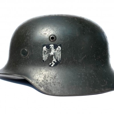 M35 Wehrmacht Double Decal Helmet - German Headgear
