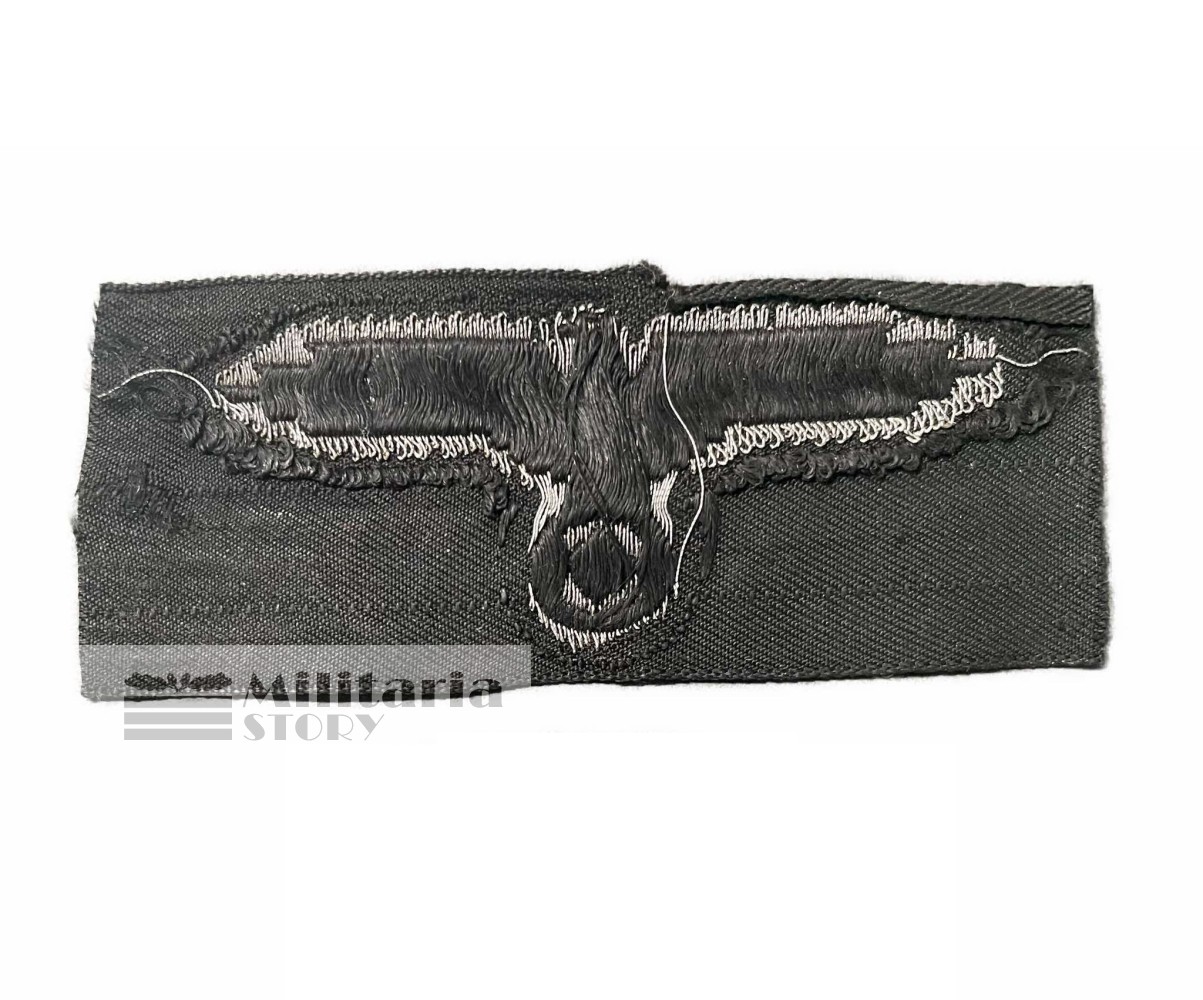 Waffen ss officer bevo flat wire cap eagle - Waffen ss officer bevo flat wire cap eagle: pre-war German Insignia