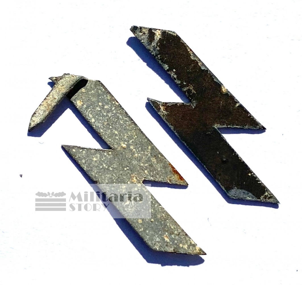 Latvian Waffen SS Metal Runes - Latvian Waffen SS Metal Runes: pre-war German Insignia