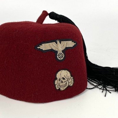 Waffen SS Red Maroon Fez - pre-war German Headgear