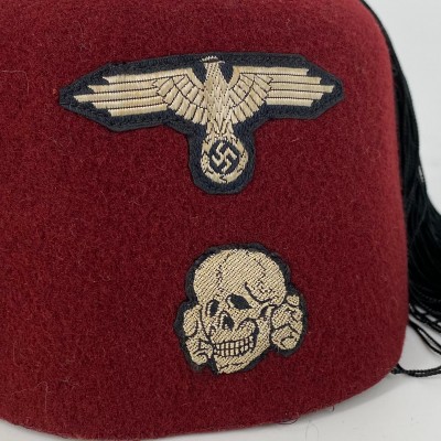 Waffen SS Red Maroon Fez