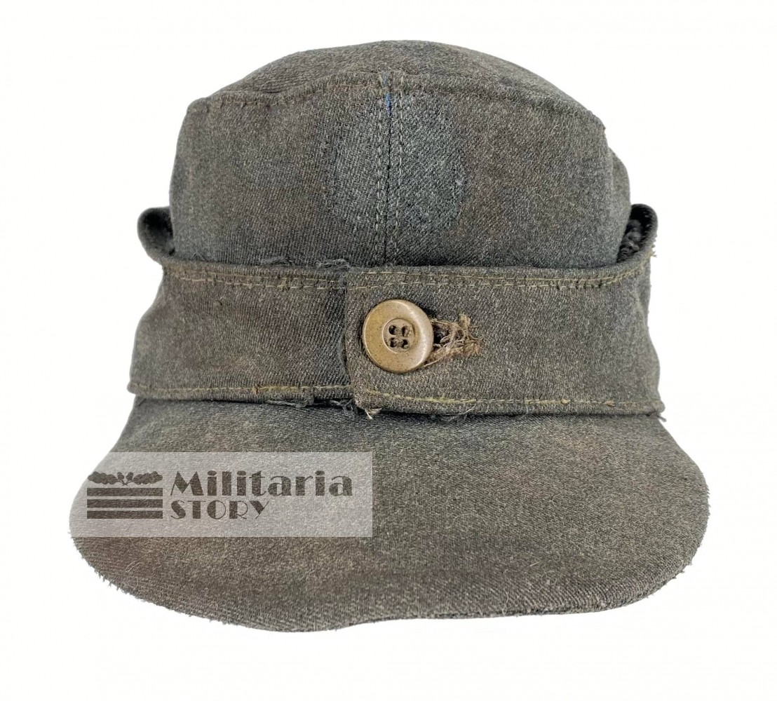 Waffen SS M43 One Button Field Cap - Waffen SS M43 One Button Field Cap: pre-war German Headgear