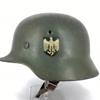 Heer M35 Double Decal helmet - German Headgear