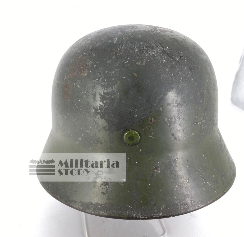 Heer M35 Double Decal helmet - Heer M35 Double Decal helmet: Third Reich Headgear