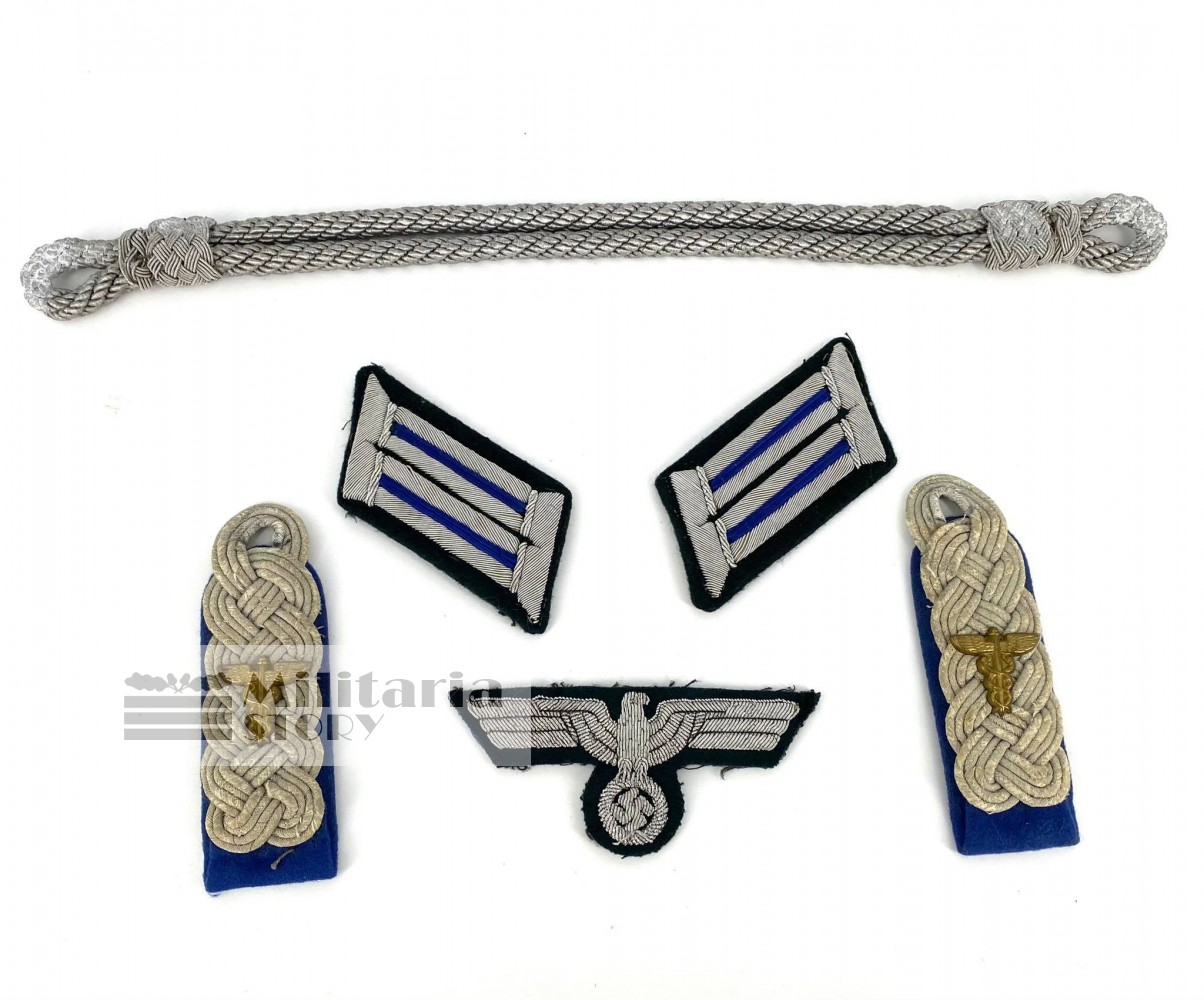 Set of Heer medical officer insignia - Set of Heer medical officer insignia: Vintage German Insignia