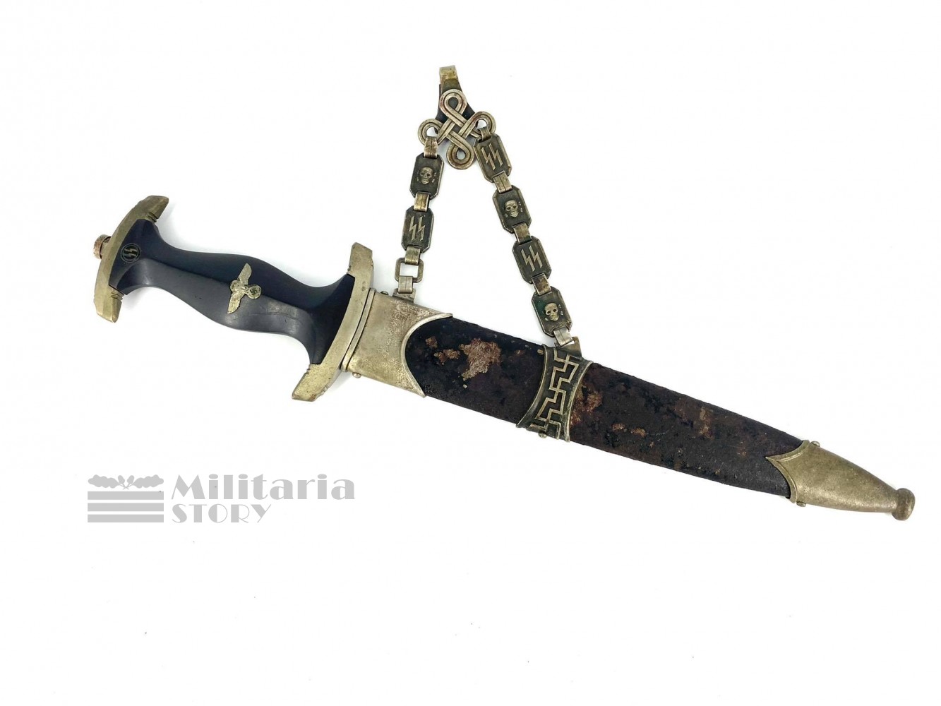 SS Early Chained Dagger - SS Early Chained Dagger: Vintage German Edged weapon