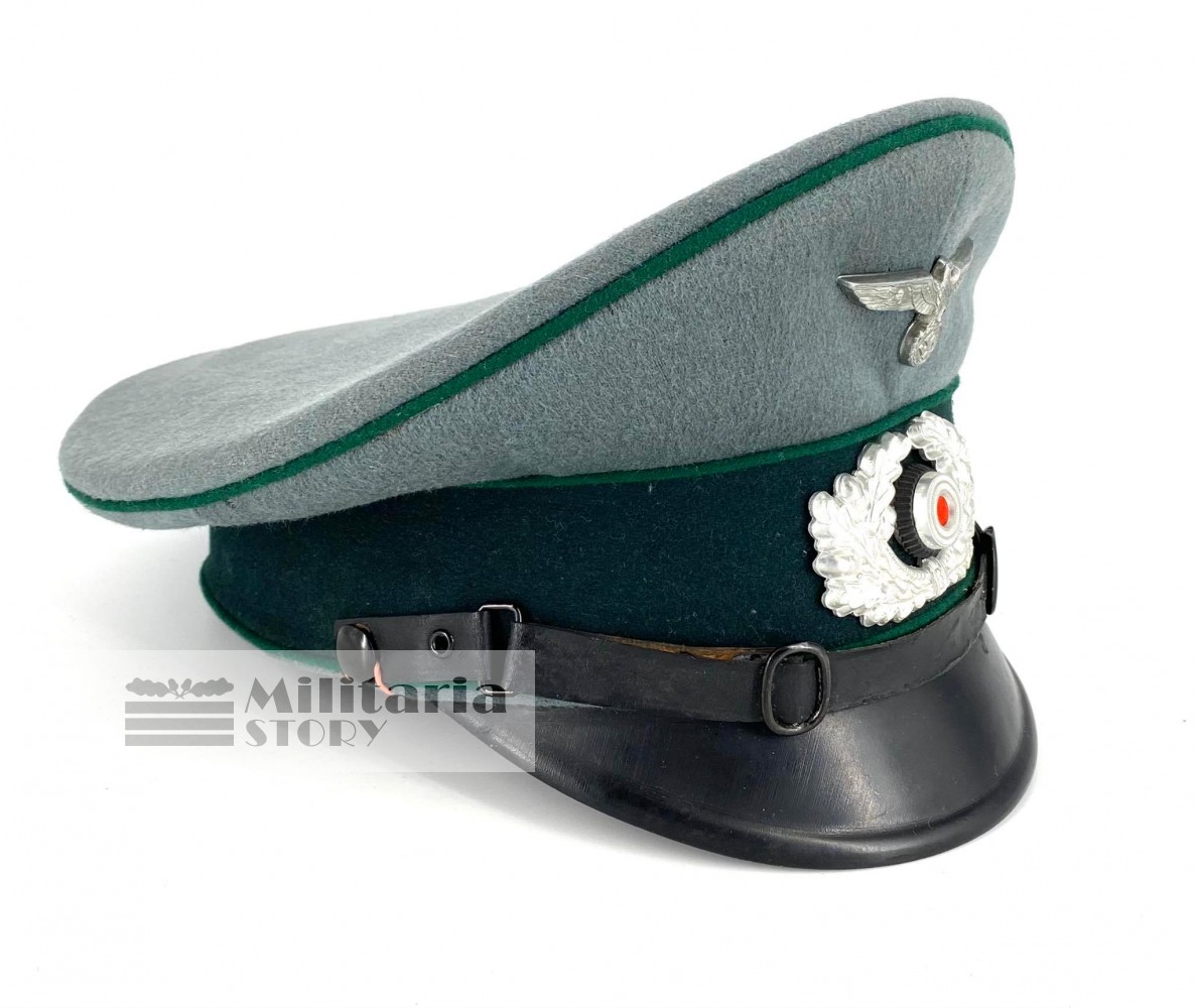 Heer Gebirgsjager Officer Visor Cap - Heer Gebirgsjager Officer Visor Cap: WW2 German Headgear
