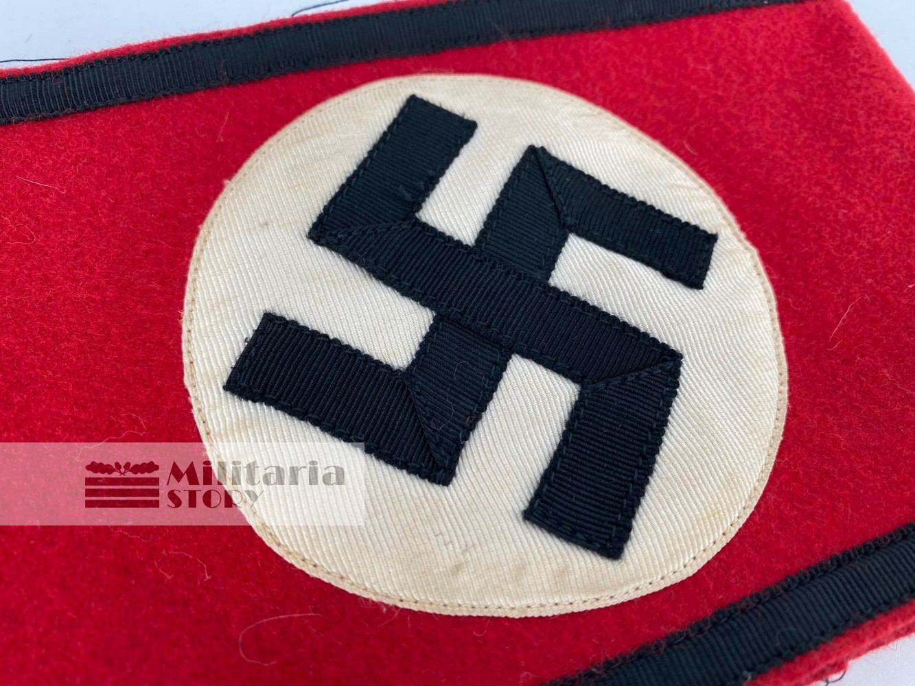Allgemeine SS red armband - Allgemeine SS red armband: Vintage German Insignia